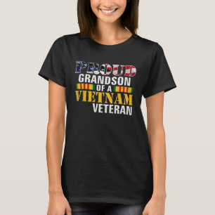 Proud Grandson Of A Vietnam Veteran For Veteran D T-Shirt