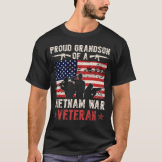 Proud Grandson Of A Vietnam Veteran| Proud Vietnam T-Shirt