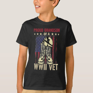proud grandson of a wwii vet s world war two veter T-Shirt