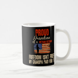 Proud Grandson Of Vietnam Veteran Military Family Coffee Mug
