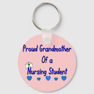 Proud Granmother Nursing Student Key Ring
