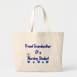 Proud Granmother Nursing Student Large Tote Bag