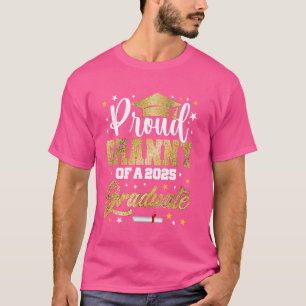 Proud Granny of 2025 Graduate Awesome Family Colle T-Shirt