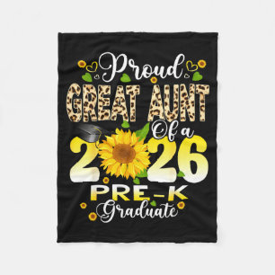 Proud great aunt of 2026 pre-k graduate mothers da fleece blanket