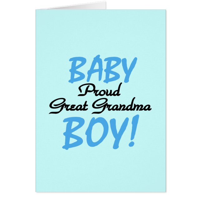 Proud Great Grandma Baby Boy Tshirts and Gifts (Front)