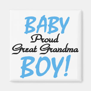 Proud Great Grandma Baby Boy Tshirts and Gifts Magnet