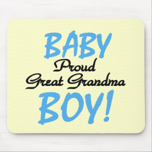 Proud Great Grandma Baby Boy Tshirts and Gifts Mouse Mat