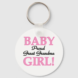 Proud Great Grandma Baby Girl Tshirts and Gifts Key Ring