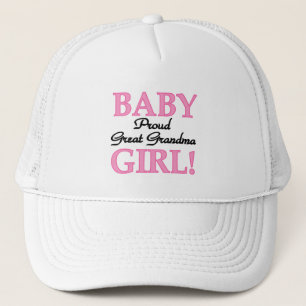 Proud Great Grandma Baby Girl Tshirts and Gifts Trucker Hat