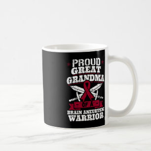 Proud Great Grandma Of A Brain Aneurysm Warrior Aw Coffee Mug