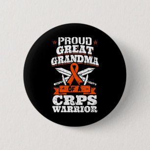 Proud Great Grandma Of A Crps Warrior Rsd Awarenes 6 Cm Round Badge