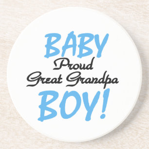 Proud Great Grandpa Baby Boy Gifts Coaster