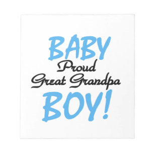 Proud Great Grandpa Baby Boy Gifts Notepad