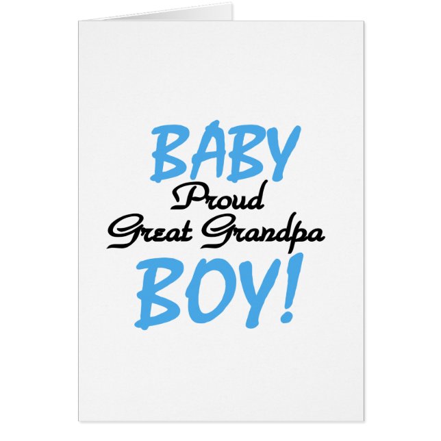 Proud Great Grandpa of Boy Tshirts and Gifts (Front)