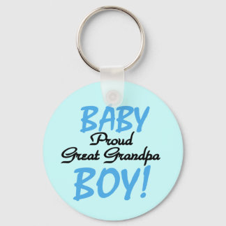 Proud Great Grandpa of Boy Tshirts and Gifts Key Ring