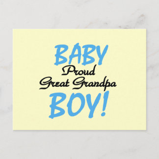 Proud Great Grandpa of Boy Tshirts and Gifts Postcard