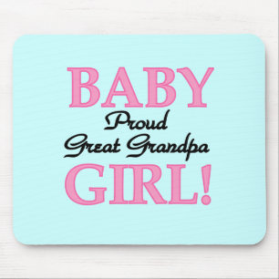 Proud Great Grandpa of Girl T-shirts and Gifts Mouse Mat