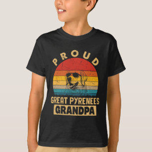Proud Great Pyrenees Grandpa Dog Gifts Funny Grand T-Shirt