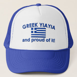 Proud Greek Yia Yia Trucker Hat