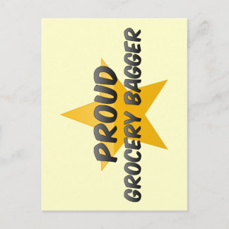 Proud Grocery Bagger Postcard
