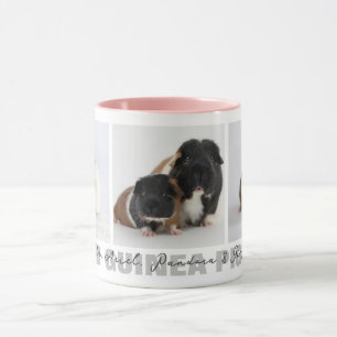 Proud Guinea Pig Mom Photo Collage Custom Mug