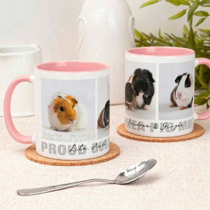 Proud Guinea Pig Mum Photo Collage Custom Mug