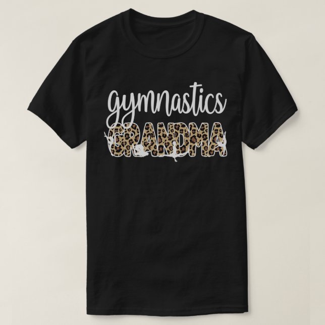 Proud Gymnastics Grandma Of Gymnast Grandmother 5 T-Shirt (Design Front)