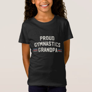Proud Gymnastics Grandpa Gymnast Gift Father's Day T-Shirt
