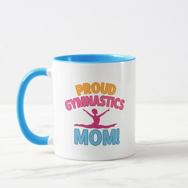 Proud gymnastics mum mug (Left)