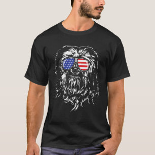 Proud Havanese American Flag Sunglasses Patriotic  T-Shirt