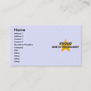 Proud Health Psychologist Business Card