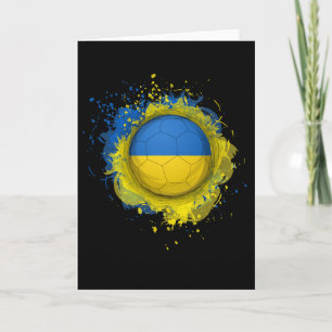Proud Heritage Ukraine Flag Soccer Ll Card