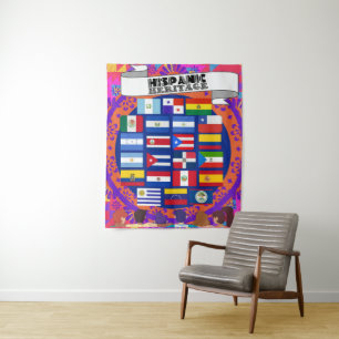 Proud Hispanic Heritage Celebration Tapestry