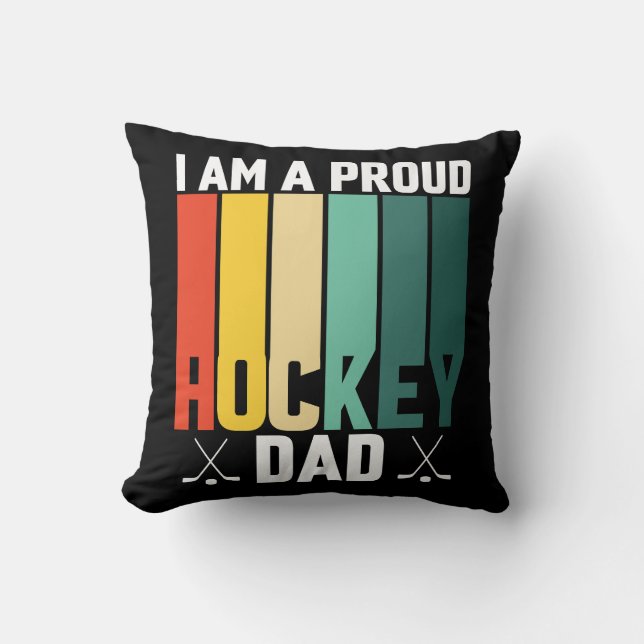 Proud Hockey Dad Cushion (Front)