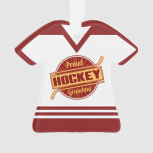 Proud Hockey Grandma Customisable Jersey Ornament