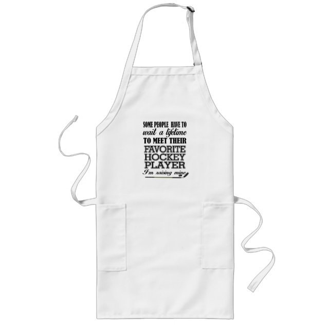 Proud Hockey Mum  Long Apron (Front)