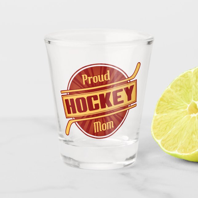 Proud Hockey Mum Shot Glass (Front)