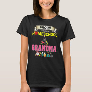 Proud Homeschool Grandma Back To School Mommy Moth T-Shirt