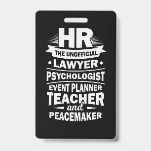 Proud Human Resources ID Badge