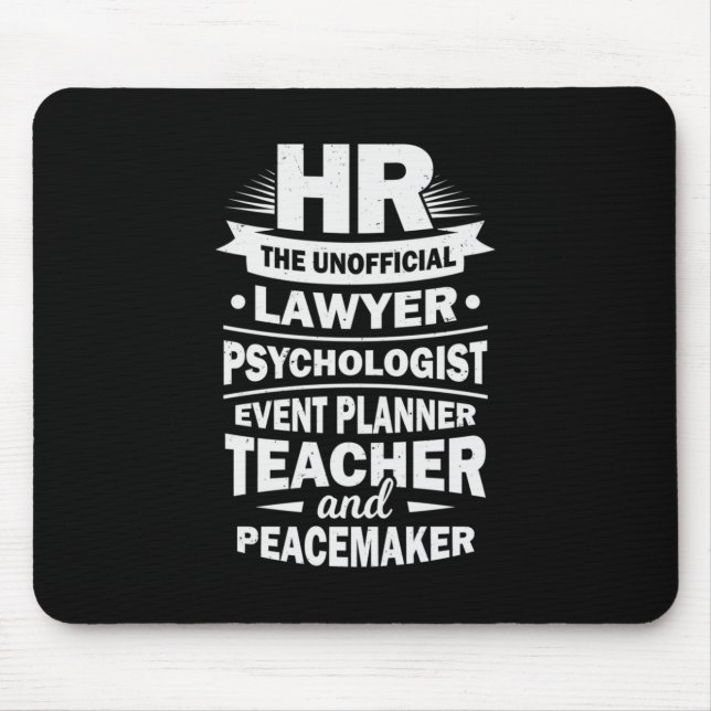 Proud Human Resources Mouse Mat (Front)