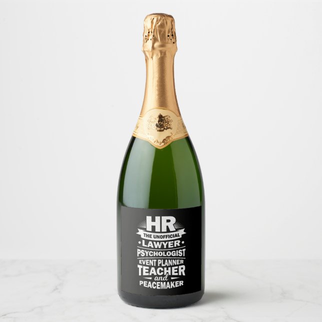 Proud Human Resources Sparkling Wine Label (Front)