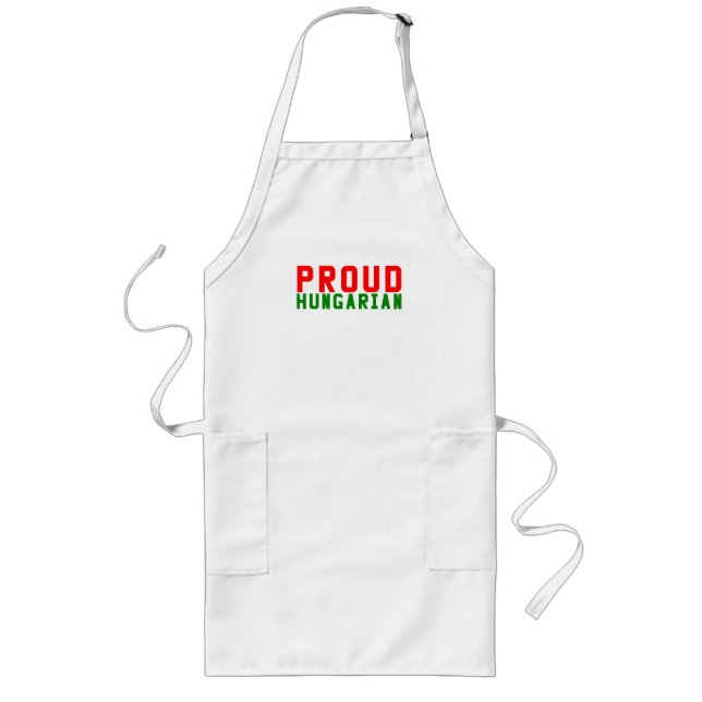 Proud Hungarian Long Apron (Front)