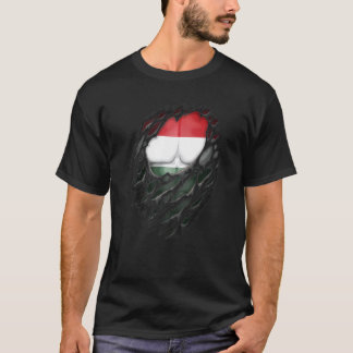 Proud Hungarian Roots Heritage Torn Ripped Hungary T-Shirt