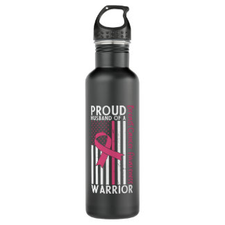 Proud Husband Of A Breast Cancer Warrior Wife 710 Ml Water Bottle