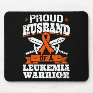 Proud Husband Of A Leukaemia Warrior Awareness Blo Mouse Mat