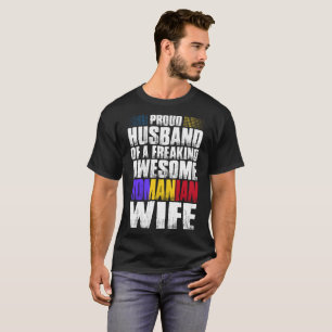 Proud Husband Of Awesome Romanian Wife Tshirt