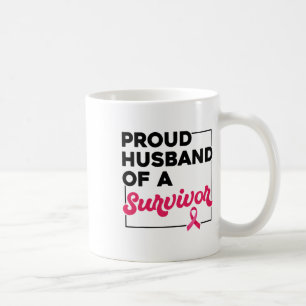 Proud Husbynd Of Survivor Breast Cancer Awareness Coffee Mug