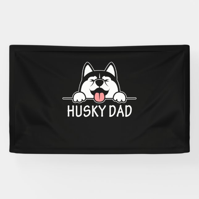 Proud Husky Dog Banner (Horizontal)