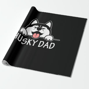 Proud Husky Dog Wrapping Paper