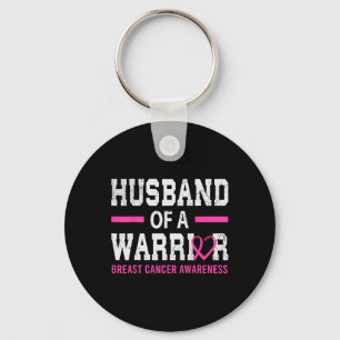 Proud Husnd Of A Breast Cancer Warrior Support Squ Key Ring